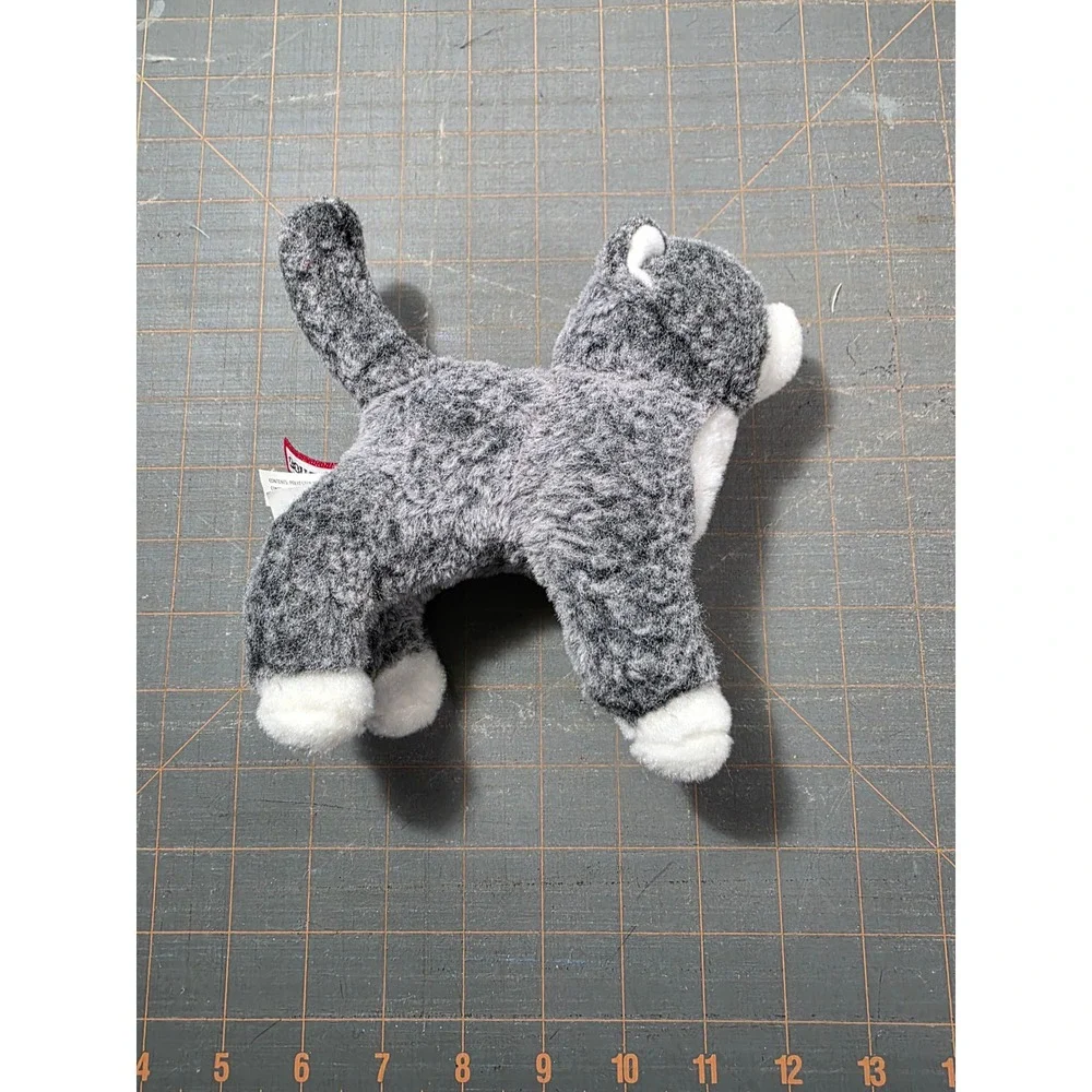 Douglas Plush Cat Grey White Stuffed Animal Kitten Standing 8 Inch Small